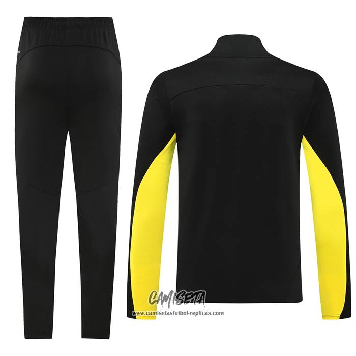 Chandal de Chaqueta del Borussia Dortmund 2024-2025 Negro